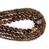 Hot New Arriva Natural S moky Q uartz Faceted Round Ball Beads for DY Necklace Jewelry Making Pick Size 4 6 8mm Wholesale